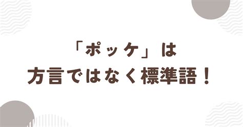 ポッケ 方言|ポッケとは？ 意味・使い方をわかりやすく解説